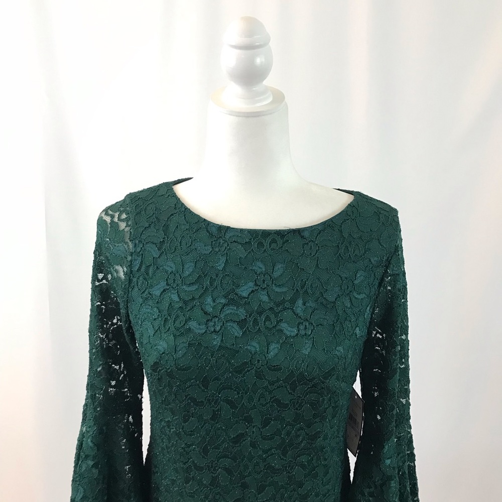 Dark green lace dress (#152)